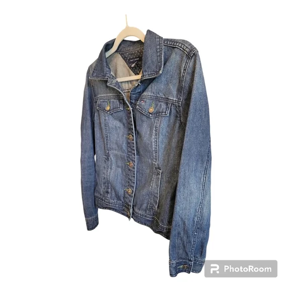 ✨HOST PICK✨VINTAGE Tommy Hilfiger Signature Jean Jacket - Picture 7 of 7